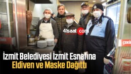 İzmit Belediyesi İzmit Esnafına Eldiven ve Maske Dağıttı