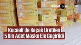 Kocaeli’de Kaçak Üretilen 5 Bin Adet Maske Ele Geçirildi