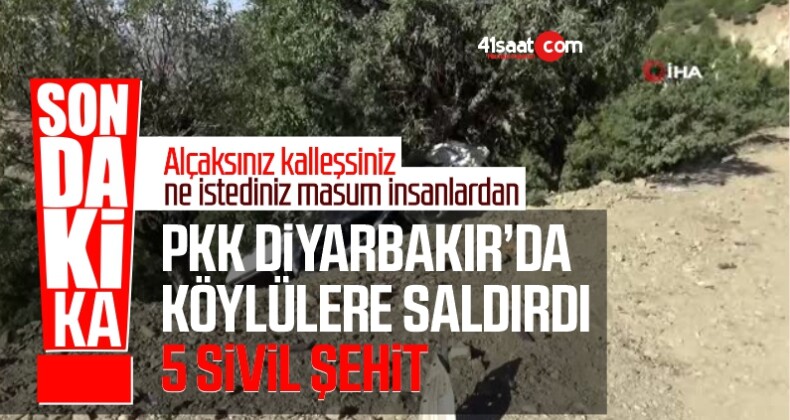 Diyarbakır’da PKK’lı Teröristler Köylülere Saldırdı 5 Şehit