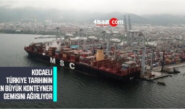 Kocaeli Türkiye Tarihinin En Büyük Konteyner Gemisini Ağırlıyor