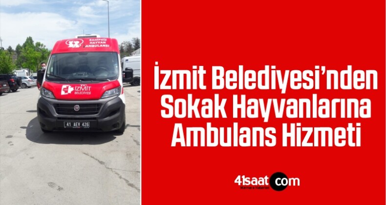 İzmit Belediyesi’nden Sokak Hayvanlarına Ambulans Hizmeti