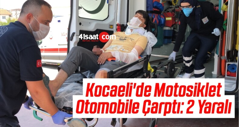 Kocaeli’de Motosiklet Otomobile Çarptı: 2 Yaralı