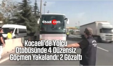 Kocaeli’de Yolcu Otobüsünde 14 Düzensiz Göçmen Yakalandı: 2 Gözaltı