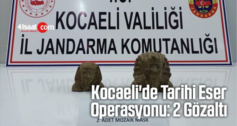 Kocaeli’de Tarihi Eser Operasyonu: 2 Gözaltı