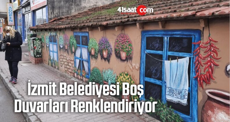 İzmit Belediyesi Boş Duvarları Renklendiriyor