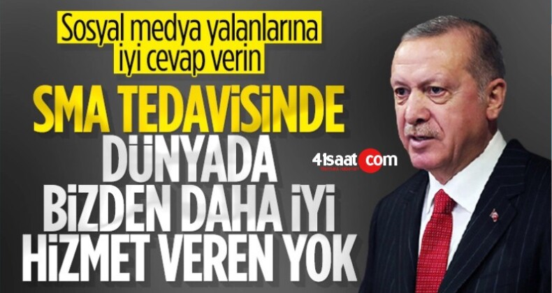 Cumhurbaşkanı Erdoğan’dan AK Parti’ye SMA Uyarısı