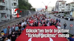 Gölcük’ten Terör Örgütüne “Türkiye Geçilmez” Mesajı