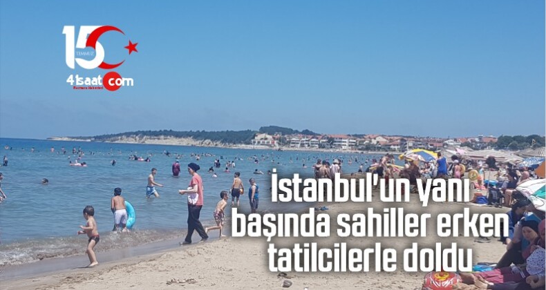 İstanbul’un Yanı Başında Sahiller Erken Tatilcilerle Doldu