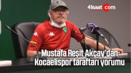 Mustafa Reşit Akçay’dan Kocaelispor taraftarı yorumu: Kazma da değil yani!