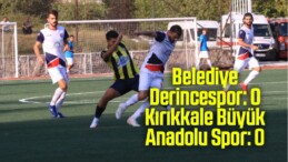 TFF 3. Lig: Belediye Derincespor: 0 – Kırıkkale Büyük Anadolu Spor: 0