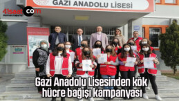 Gazi Anadolu Lisesinden kök hücre bağışı kampanyası