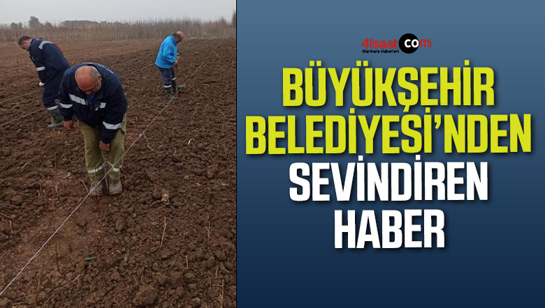 Kocaeli Büyükşehir Belediyesi 10 bin çuha fidesini toprak ile buluşturdu