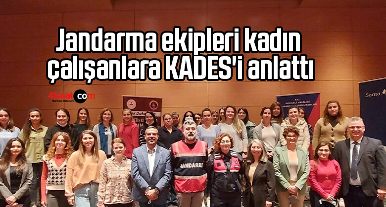 Jandarma ekipleri kadın çalışanlara KADES’i anlattı