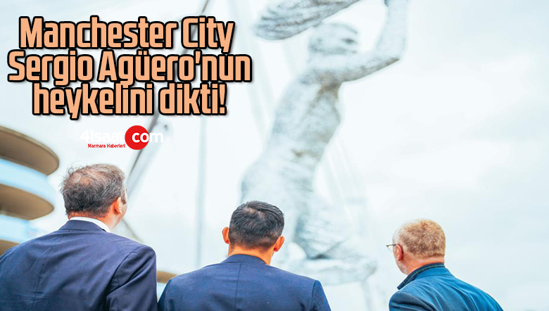 Manchester City, Sergio Agüero’nun heykelini dikti!