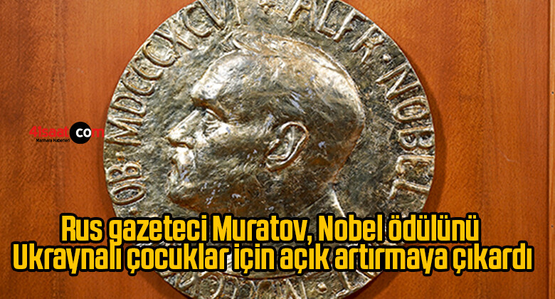 Rus gazeteci Muratov, Nobel ödülünü Ukraynalı çocuklar için açık artırmaya çıkardı