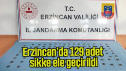 Erzincan’da 129 adet sikke ele geçirildi