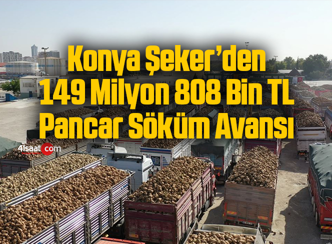 Konya Şeker’den 149 Milyon 808 Bin TL Pancar Söküm Avansı