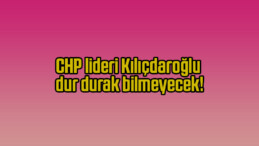CHP lideri Kılıçdaroğlu dur durak bilmeyecek!