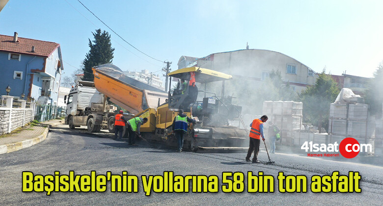 Başiskele’nin yollarına 58 bin ton asfalt