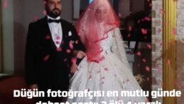 Düğün fotoğrafçısı en mutlu günde dehşet saçtı: 2 ölü 4 yaralı