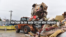 Kartepe’de bir ayda 50 ton atık toplandı
