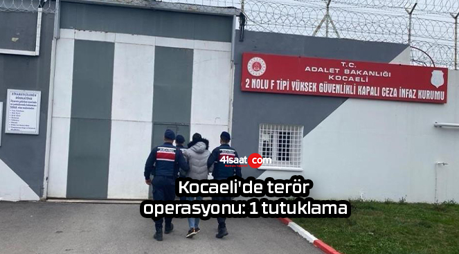 Kocaeli’de terör operasyonu: 1 tutuklama