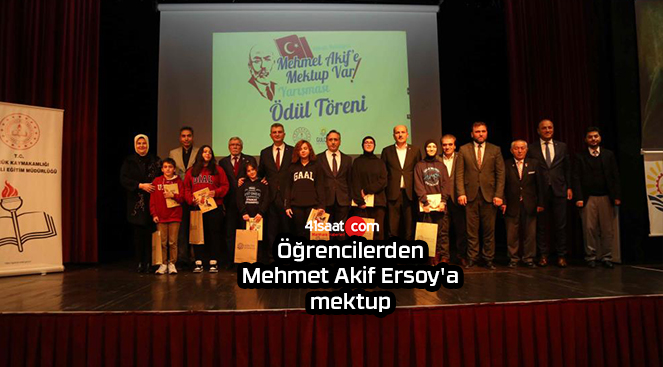 Öğrencilerden Mehmet Akif Ersoy’a mektup