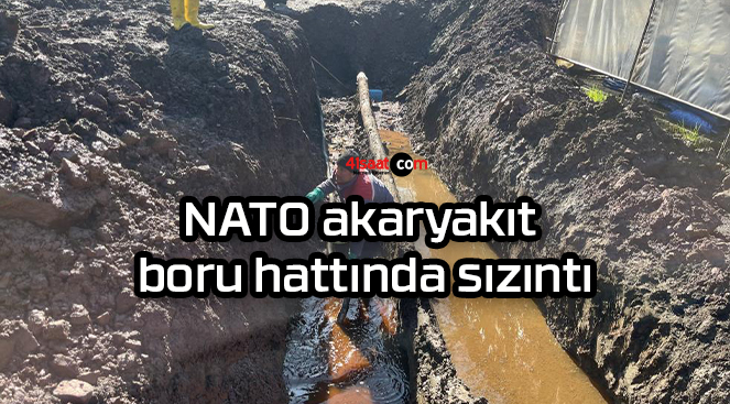 NATO akaryakıt boru hattında sızıntı