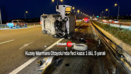 Kuzey Marmara Otoyolu’nda feci kaza: 1 ölü, 5 yaralı