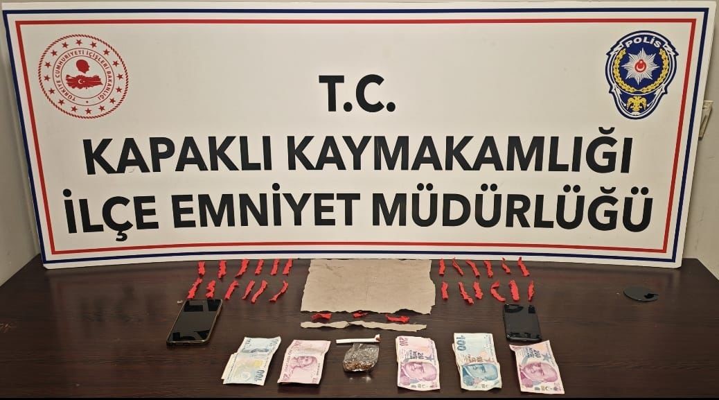 KAPAKLI'DA UYUŞTURUCU TİCARETİNE 3 TUTUKLAMA