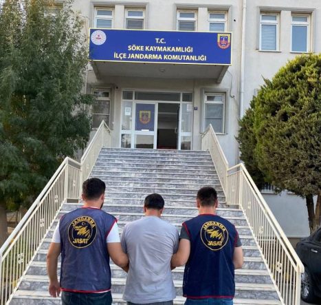 SÖKE'DE 14 YIL 7 AY HAPİS CEZASIYLA ARANAN HÜKÜMLÜ YAKALANDI