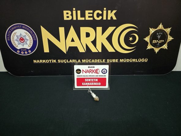 BİLECİK'TE UYUŞTURUCU OPERASYONU: 1 ŞÜPHELİ YAKALANDI